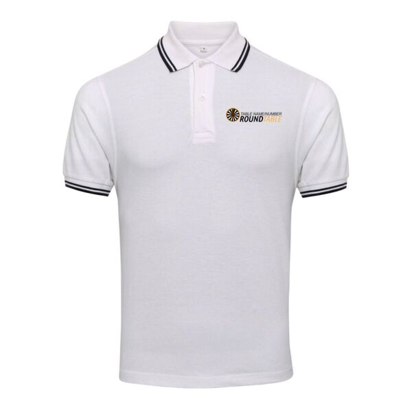 Round Table Tipped Polo Shirt Thumbnail