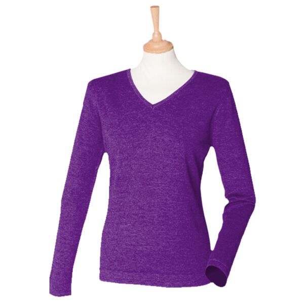 Women's 12 gauge v-neck jumper Thumbnail