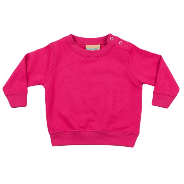 Crew neck sweatshirt with shoulder poppers Thumbnail